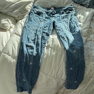 Joe's Jeans Blue with White Floral Accents